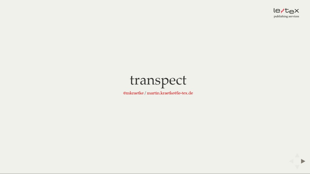 Transpect