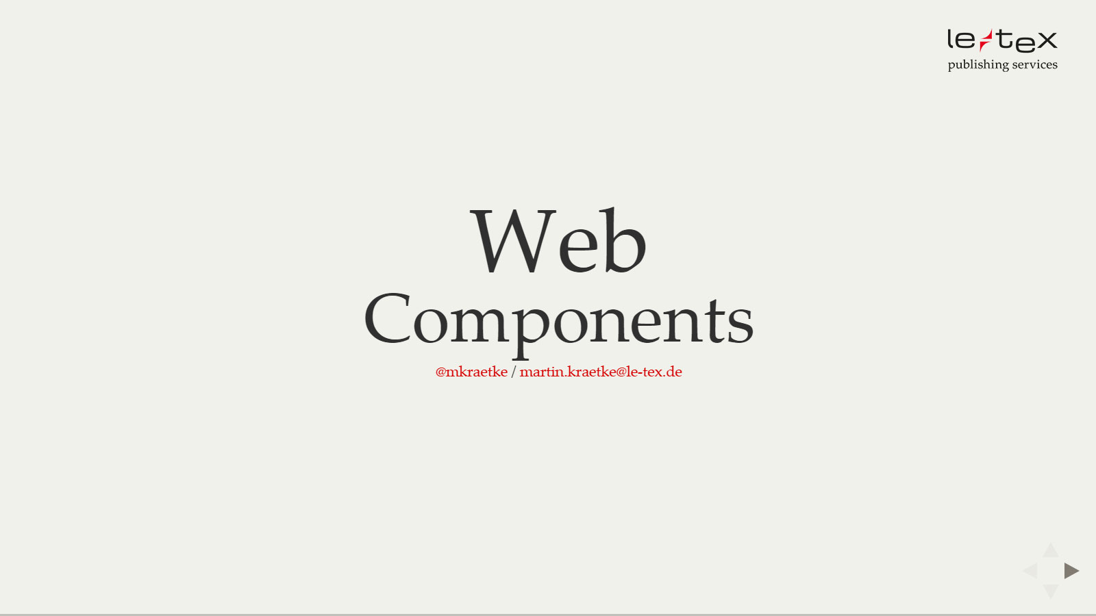 Web Components Slides